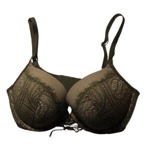 Victorias Secret RN54867 Green Underwire Padded 34D #4102-4